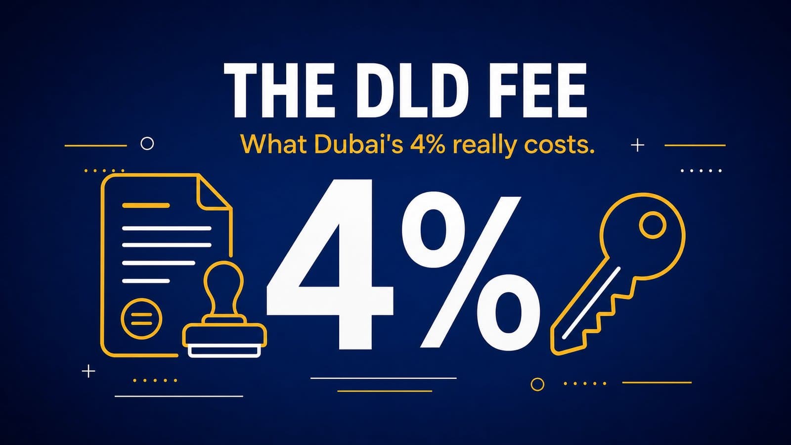 The DLD Fee: What Dubai’s 4% Actually Costs You