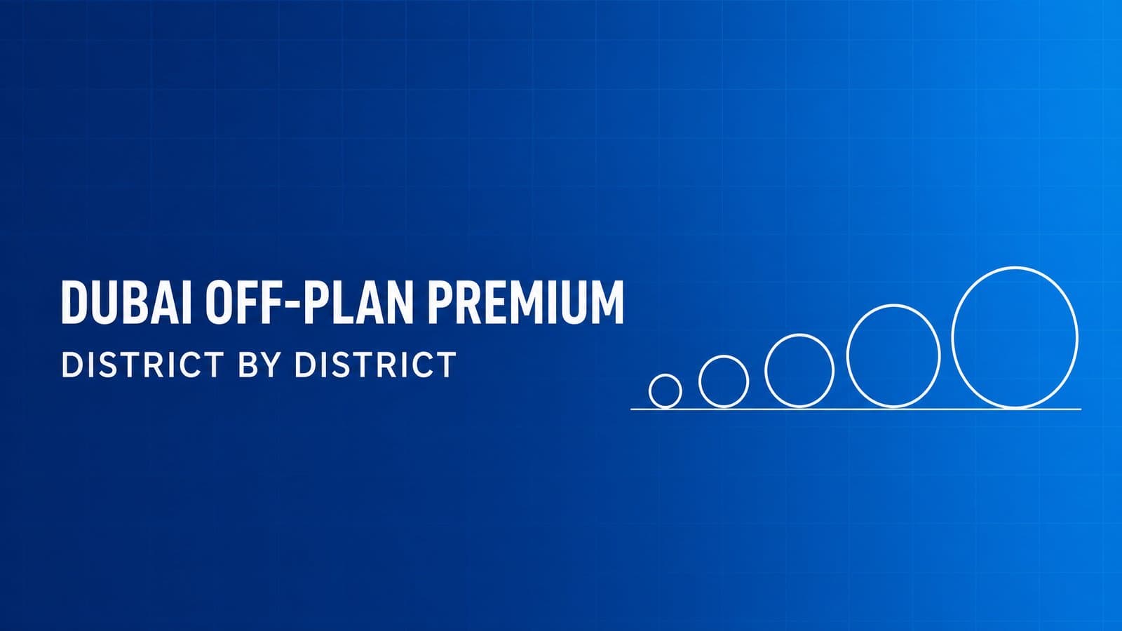 Dubai Off-Plan Premium by District, 2026