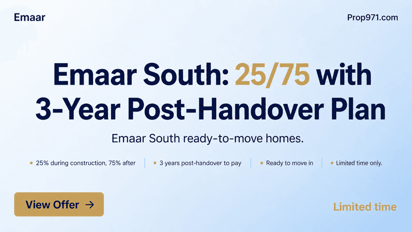 Emaar - Emaar South: 25/75 with 3-Year Post-Handover Plan
