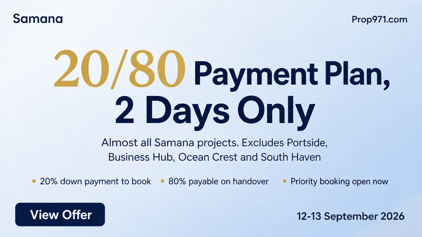 Samana - 20/80 Payment Plan, 2 Days Only