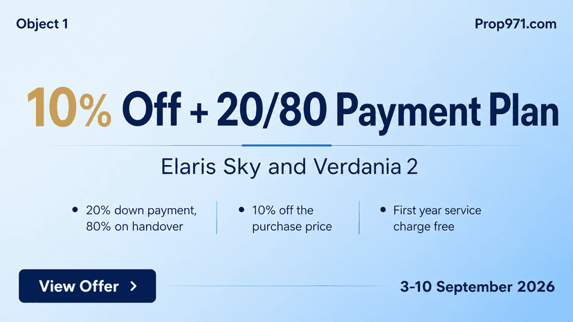 Object 1 - Elaris Sky and Verdania 2: 10% Off + 20/80 Plan