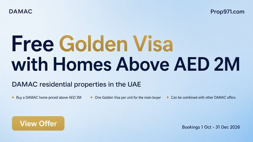 DAMAC - Free Golden Visa on Homes Above AED 2M