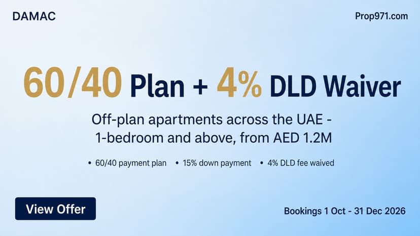 DAMAC - Year-End Offer: 60/40 Plan + 4% DLD Waiver + 15% Down